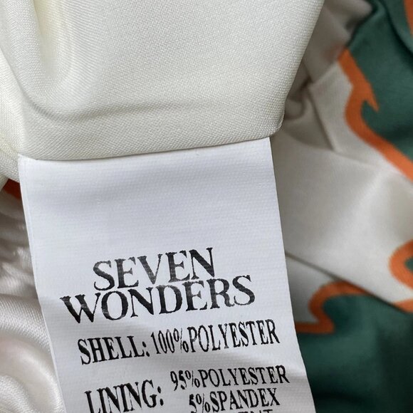 Seven Wonders Women’s Octavia Cabanna Sand Tropical Print Shorts Size M Off-Whit - Picture 3 of 8